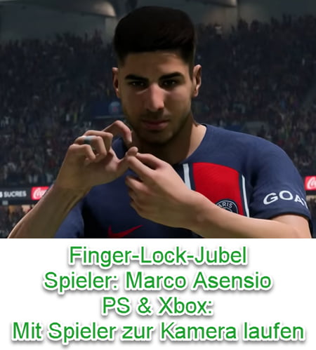 EA SPORTS FC 25 Asensio-Jubel: Finger Lock