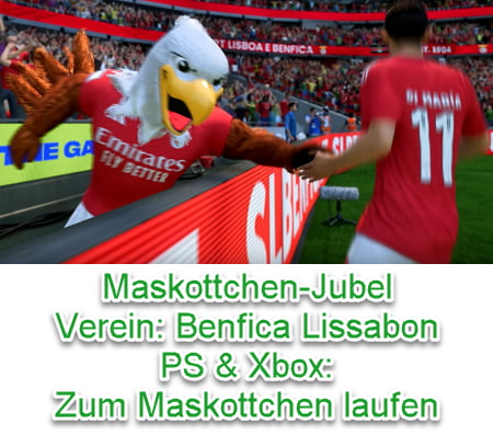 EA SPORTS FC 25 Maskottchen-Jubel (Benfica Lissabon)