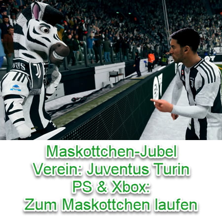 EA SPORTS FC 25 Maskottchen-Jubel (Juventus Turin)