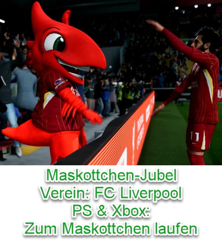 EA SPORTS FC 25 Maskottchen-Jubel (FC Liverpool)