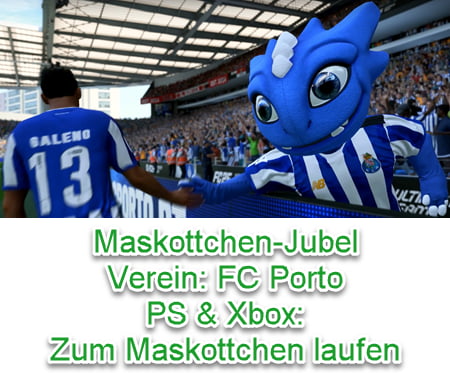 EA SPORTS FC 25 Maskottchen-Jubel (FC Porto)